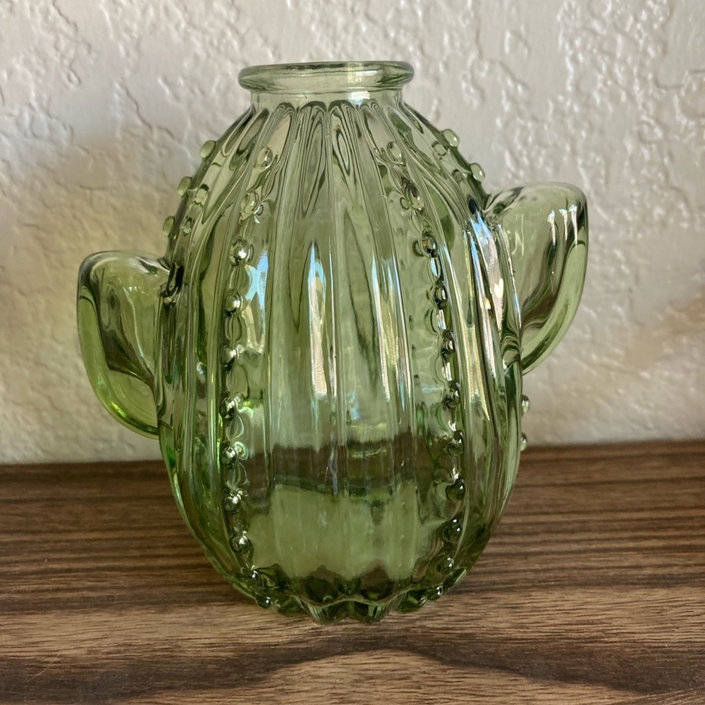 Target Bullseye 2023 Cactus 🌵 Green Glass Planter Vase Bundle Brand New - Picture 7 of 14